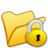 黄色文件夹锁定 Folder yellow locked